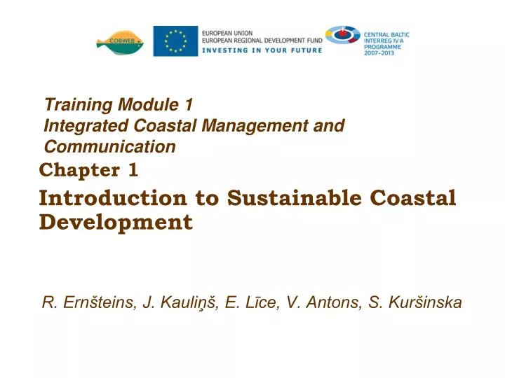 training module 1 integrated coastal management and communication