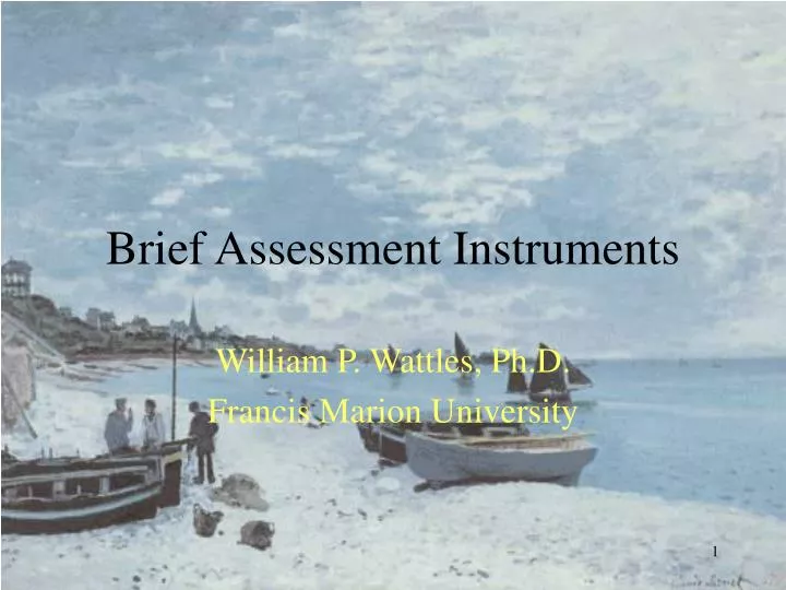 brief assessment instruments