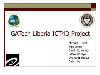 GATech Liberia ICT4D Project