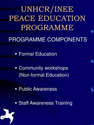 UNHCR/INEE PEACE EDUCATION PROGRAMME