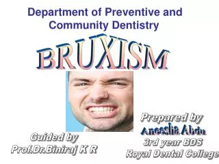 Department of Preventive and Community Dentistry