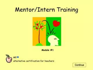 Mentor/Intern Training