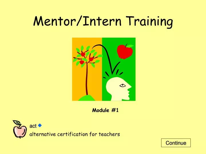 mentor intern training