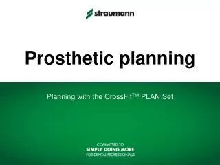 Prosthetic planning