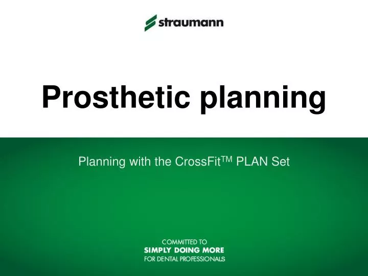 prosthetic planning