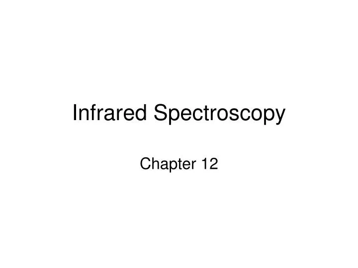 infrared spectroscopy