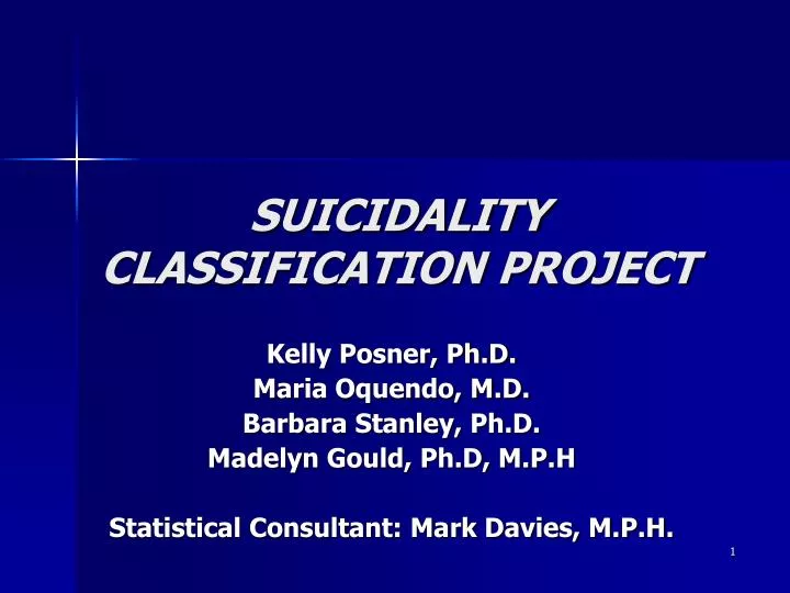 suicidality classification project