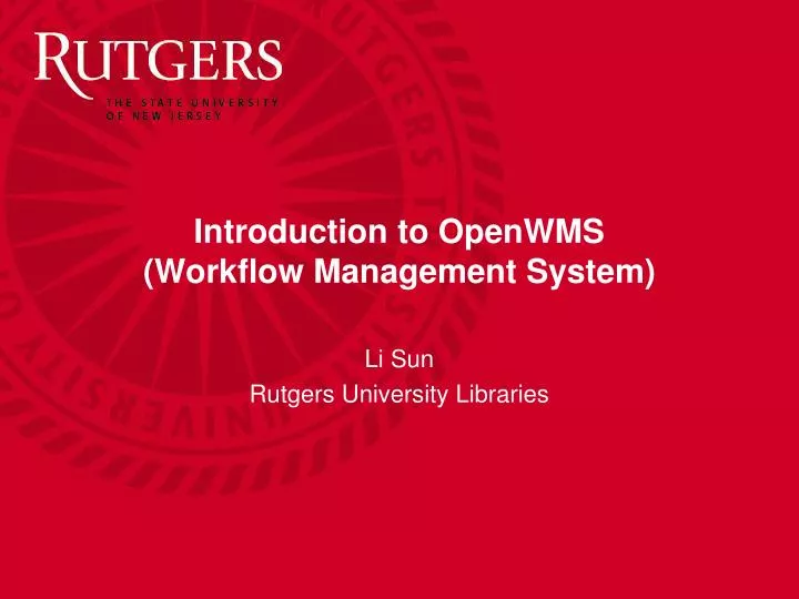 introduction to openwms workflow management system