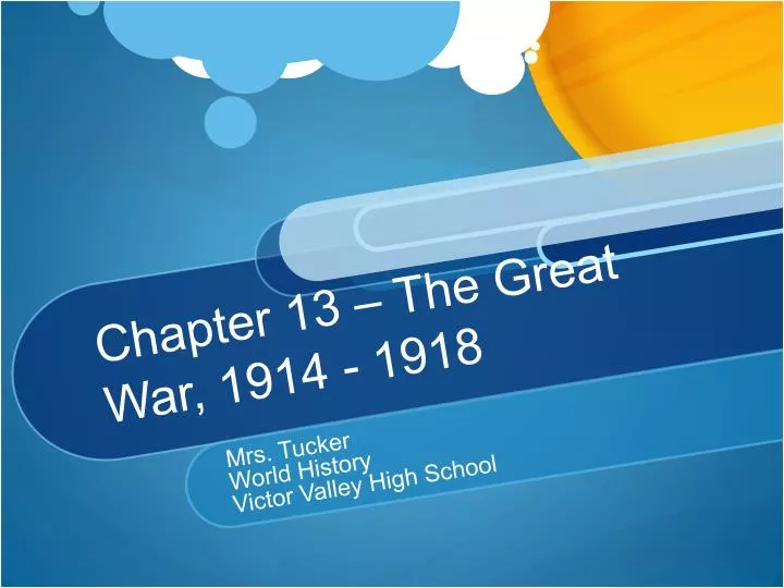 chapter 13 the great war 1914 1918
