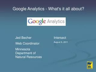 Google Analytics - What's it all about?