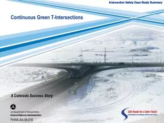 Intersection Safety Case Study Summary