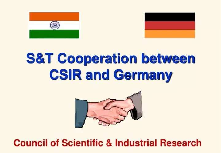s t cooperation between csir and germany