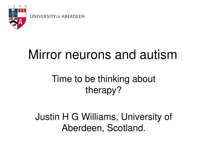 mirror neurons and autism