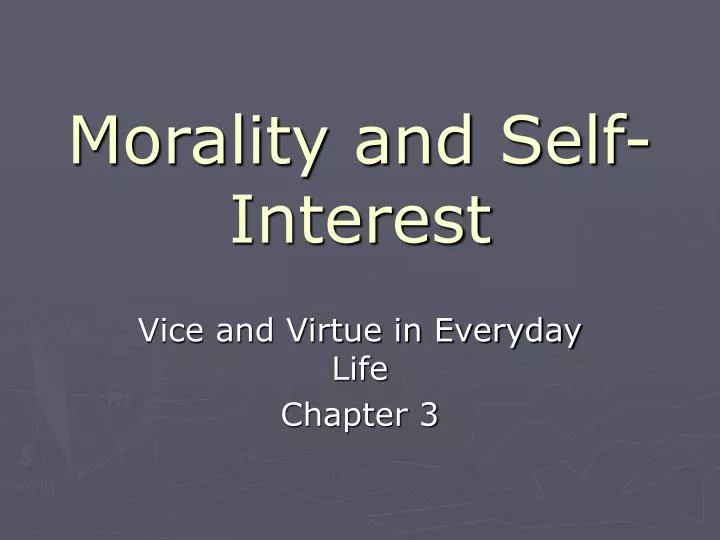 morality and self interest