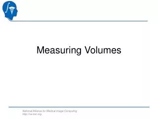 Measuring Volumes