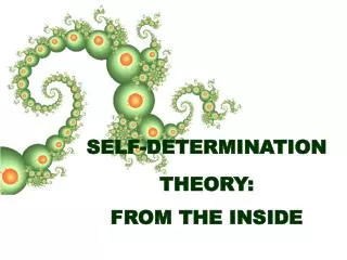 SELF-DETERMINATION THEORY: FROM THE INSIDE
