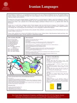 Iranian Languages