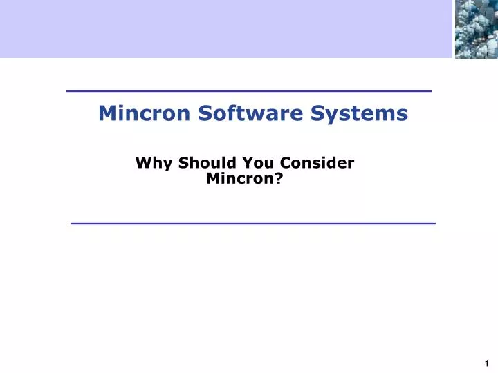 mincron software systems