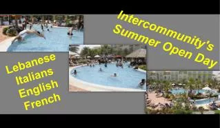 Intercommunity's Summer Open Day