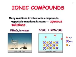 IONIC COMPOUNDS