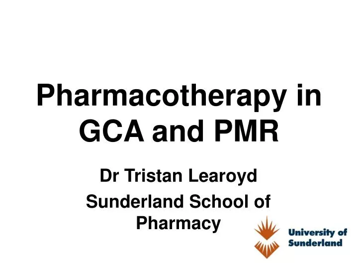 pharmacotherapy in gca and pmr