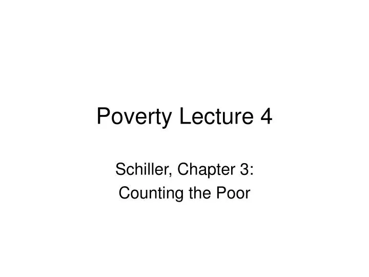 poverty lecture 4