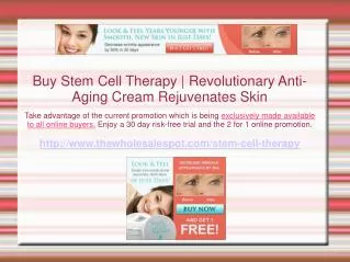 Stem Cell Therapy Providing Heightened Skin Repair