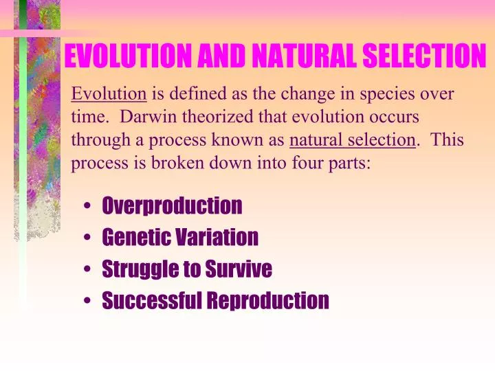 evolution and natural selection