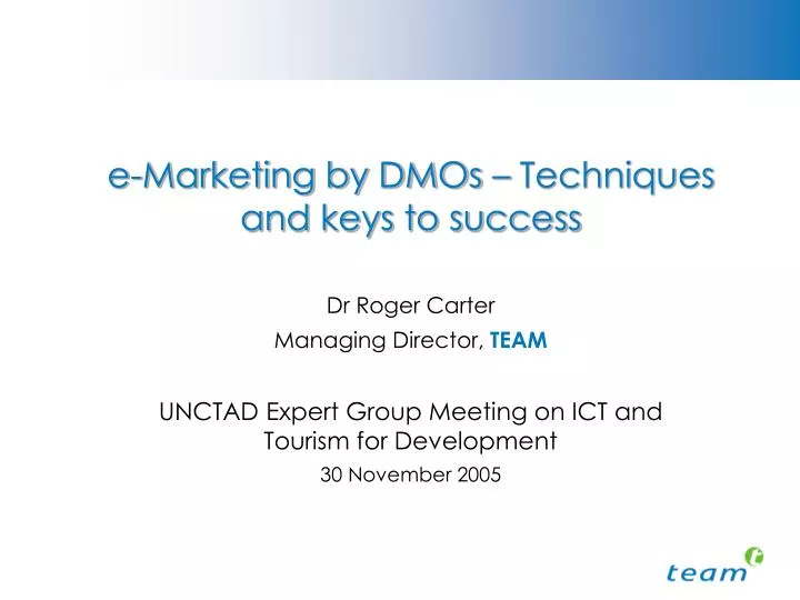 e marketing by dmos techniques and keys to success