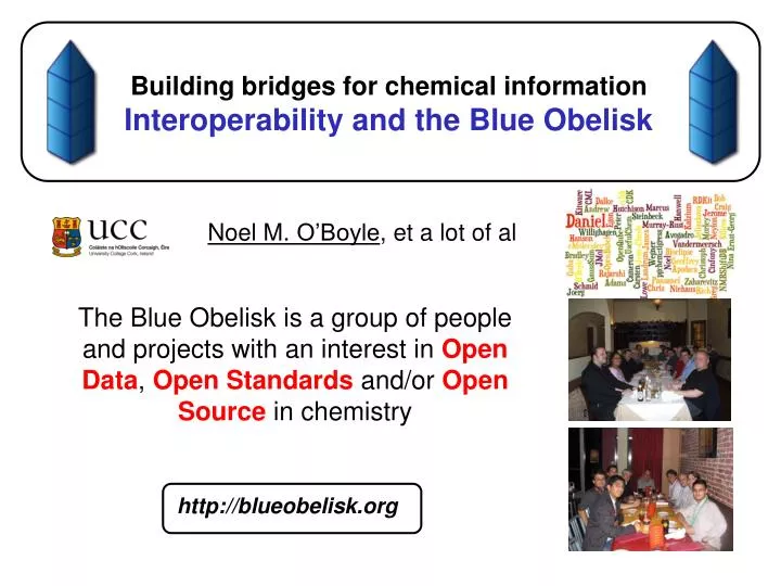 building bridges for chemical information interoperability and the blue obelisk