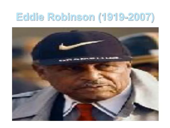eddie robinson 1919 2007