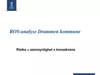 ROS-analyse Drammen kommune