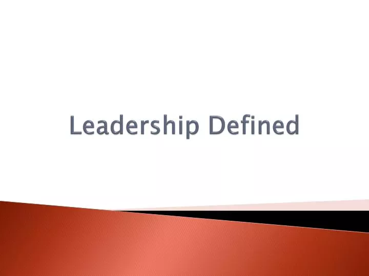 leadership defined