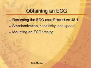 Obtaining an ECG