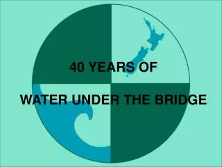 40 YEARS OF WATER UNDER THE BRIDGE