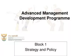 Advanced Management Development Programme