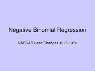 Negative Binomial Regression