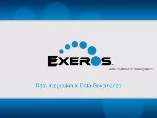 Data Integration to Data Governance