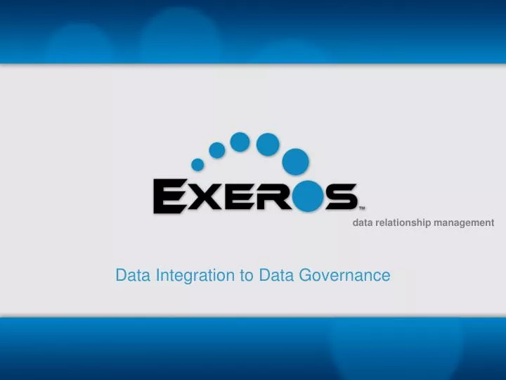 data integration to data governance