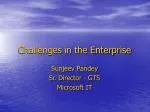 Navigating Challenges in Enterprise IT: Innovations and Strategies - slide 1