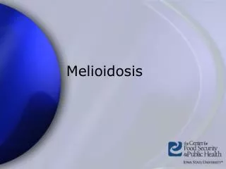 Melioidosis Presentation