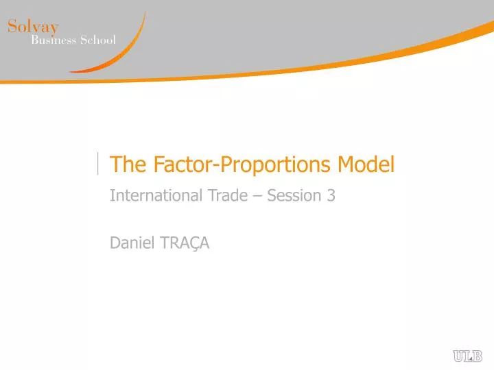 the factor proportions model