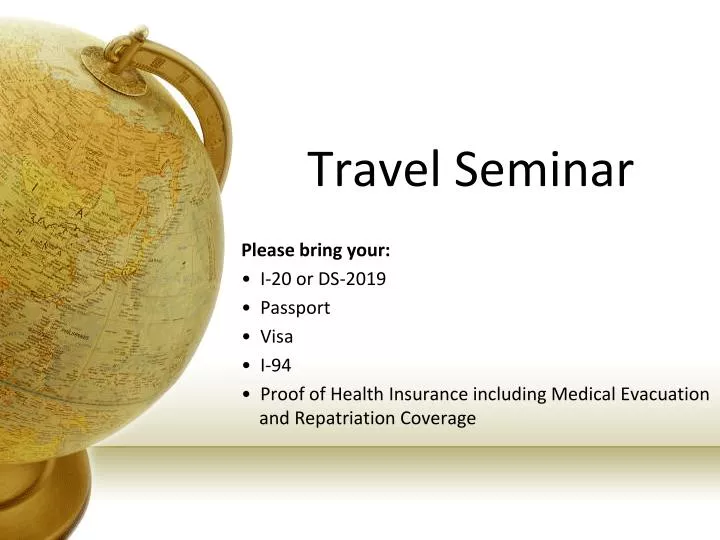 travel seminar