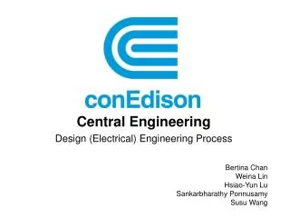 Central Engineering Design (Electrical) Engineering Process