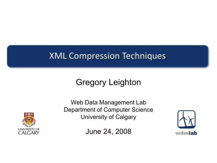 xml compression techniques