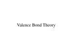 Valence Bond Theory - slide 1