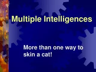 Multiple Intelligences