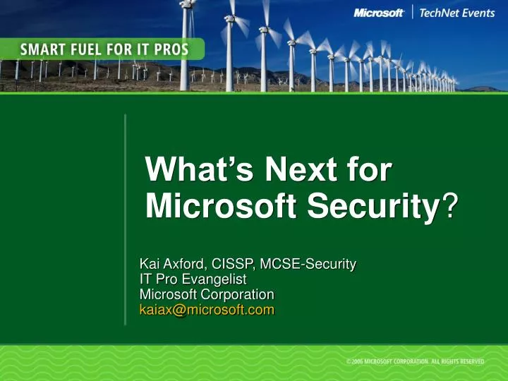what s next for microsoft security