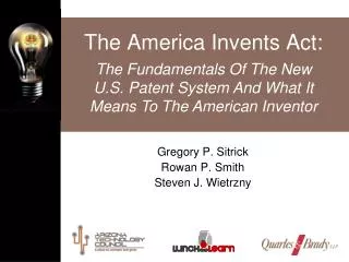 The America Invents Act: