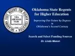 Oklahoma State Regents for Higher Education - slide 1